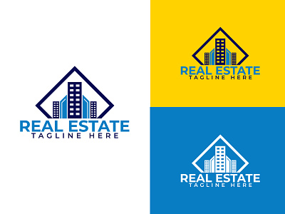 Real Estate Logo Design business corporate creative design home logo logo design minimal mordern real estate realestateagent unique vector