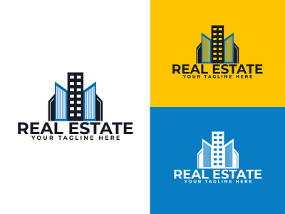 Real Estate Logo 15 branding business construction creative design logo logo design minimal mordern property real estate realestate unique