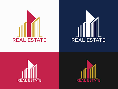 Real Estate Logo Design 15 branding business construction creative design graphic design logo logo design minimal mordern real estate realty unique