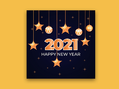 Happy New Year 2021 creative flat graphic design happy new year happy new year 2021 illustration mordern new year new year design unique vector