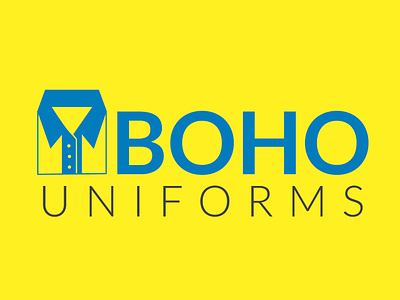 Boho Uniforms Logo2 brand branding business creative design flat graphic design icon identity illustration logo logo design market market place minimal mordern online business photoshop unique vector