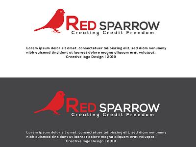 Red Sparrow Logo brand branding business company creative design flat graphic design icon identity logo logo design market market place minimal mordern photoshop typography unique vector