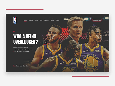 NBA Home page design