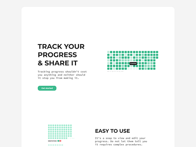 Habit Tracker Landingpage branding habit tracker landingpage minimal typography