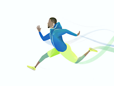 Running Hart animation illustration motion nike running style frame