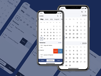 Caledar app for IOS "My Day" app calendar calendar app figma mobile mobile app product design prototype ui ui design uiux uxdesign wireframes