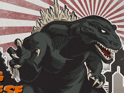 Godzilla giant godzilla illustration japan movie monster