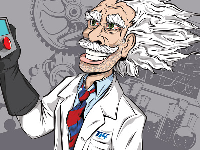 Mad Scientist - Detail crazy eyes illustration lab mad scientist science scientist
