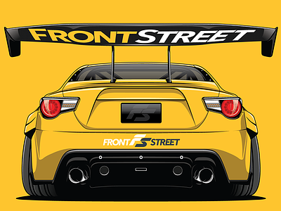 Front Street FR-S automotive brz car drift car fr s illustration race car scion