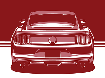 Mustang GT automotive car ford mustang illustration modern muscle muscle car mustang mustang gt s550