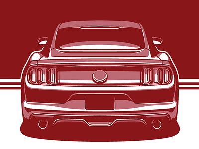 Mustang GT automotive car ford mustang illustration modern muscle muscle car mustang mustang gt s550