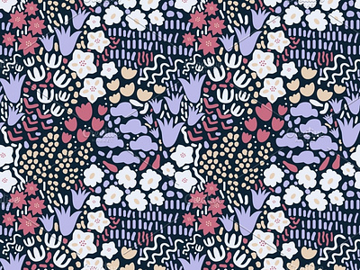 Ditsy floral pattern