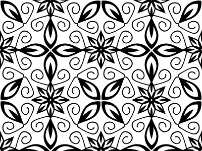 Abstract ornament abstract black black white floral pattern seamless seamless pattern simple surface design swirle texture