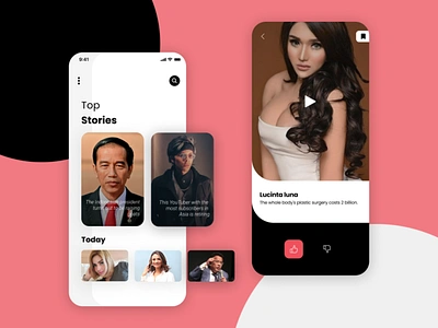 lambe turah app design entertainment figma illustration indonesia magazine mobile app news news app news feed newsapp today trending ui vector viral