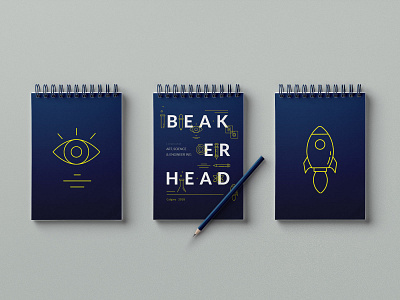 Beakerhead Notebooks art design engineering festival identity illustrator science space