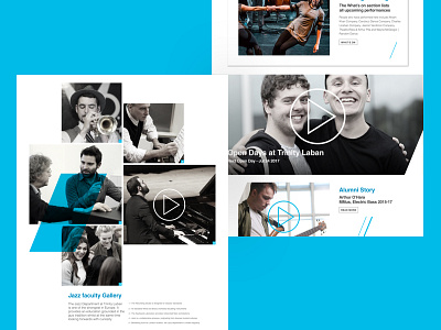 Trinity Laban #2 blue college dance design desktop education landing page music ui ux web website