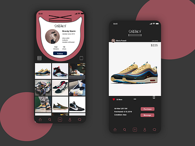 Daily UI- Day6 app app design branding daily 100 dailyui design flat identity illustration logo minimal mobile sneakerhead sneakers ui ux ux designer uxuidesign