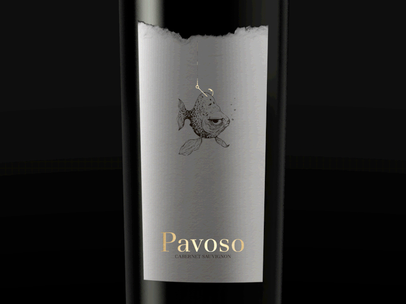 Pavoso - Wine Label Design branding design foil graphic design illustration label label design logo logo design packaging wine wine label