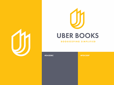 Uber Books Logo Design branding design graphic design logo