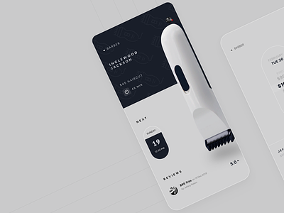 Barber App 🔥 minimalistic sketchapp ux uxdesign