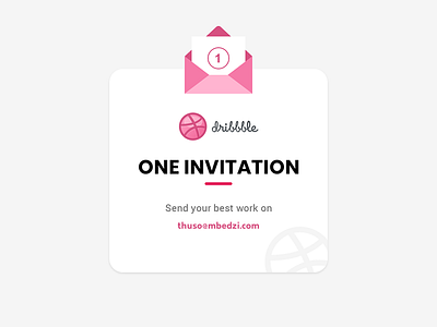 Dribbble Invite x1 Giveaway