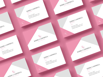 Kirbi Campbell Real Estate brand branding business card business card design design designer digital design digital designer geometric graphic design identity logo mockup print real estate real estate agent realtor typography vector