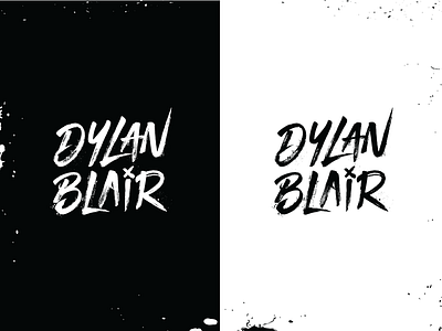 DJ Dylan Blair Logo Design 🎧🎛🔊 brand branding brush design digital design digital designer dj graphic design grunge identity illustration logo logodesign music nashville script