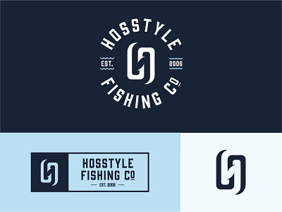 Hosstyle Fishing badge badge design badge logo brand branding design fishing graphic design icon identity illustrator logo logo deisgn minimal type typography vector