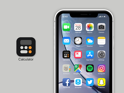 Calculator App | Redesign app appdesign apple calculator app concept design digitaldesign graphic design icon ios minimal minimal app design redesign ui uidesign uiux uiuxdesign userinterface userinterfacedesign vector