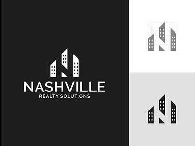 Nashville Realty Solutions 🌆 brand brand identity branding design digital design digital designer graphic design grid icon identity illustrator logo logo deisgn logo grid logotype minimal real estate type typography vector