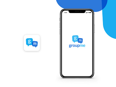 GroupMe Redesign Concept app brand branding design designer digital design digital designer graphic design icon identity illustrator logo logo deisgn minimal rebrand redesign type typography ui vector