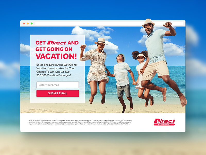 Sweepstakes Entry Landing Page Design 🌴 sweepstakes beach uiuxdesign vacation uiux landingpagedesign landingpage webdesign web ux ui digital designer digital design logo deisgn logo identity branding brand graphic design design