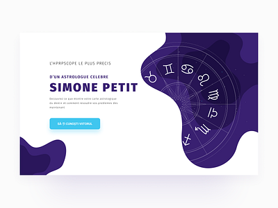 Макет лендинга для астролога design minimal ui ux web website