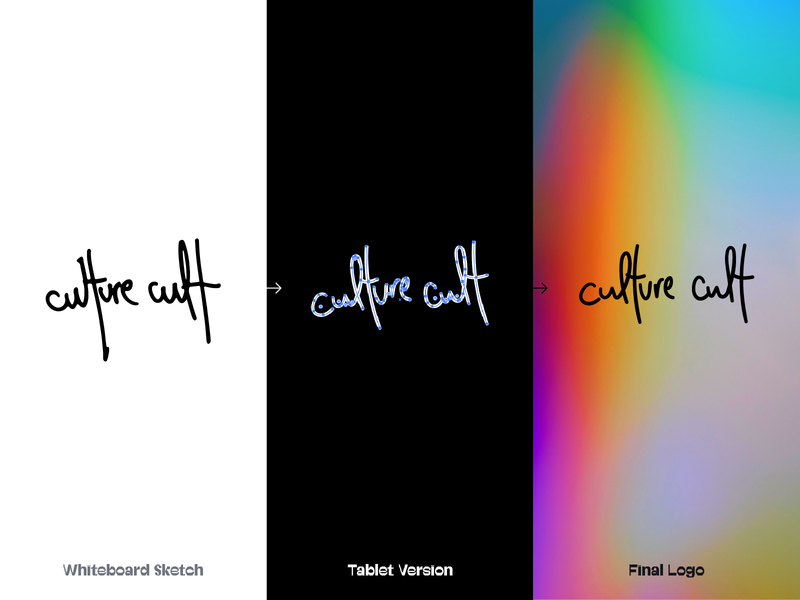 Culture Cult - Logo Progression branding logo type typogaphy vector