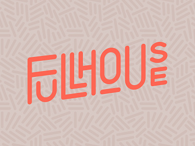 FULLHOUSE Logo logo stacked stacked type type typography