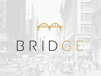 Bridge Logo clean downtown dtla illustrator los angeles minimal