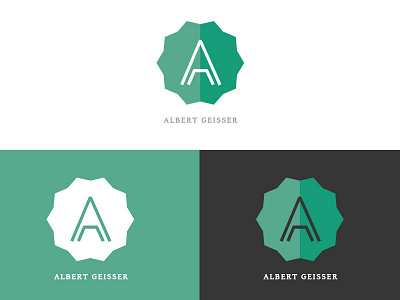Albert Geisser Branding 1 page branding clean logo portfolio