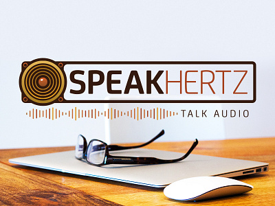 Speakhertz Logo audio hertz logo music signwave speaker waveform