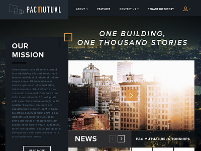 Pac Mutual DTLA 3 column apartments building clean dark downtown dtla layout los angeles realty squares