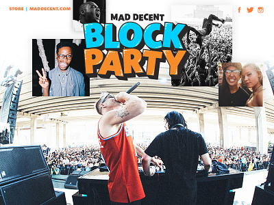 Mad Decent Block Party 2015 block design diplo festival mad decent party ui web