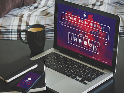 Street Science Portfolio clean portfolio responsive science street ui ux