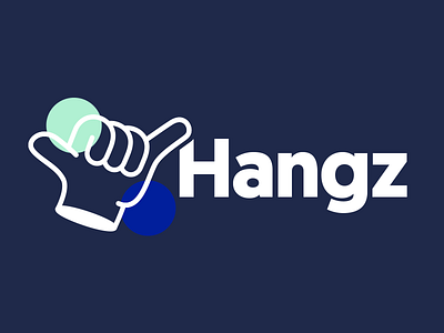 Hangz Logo hand hang loose logo type