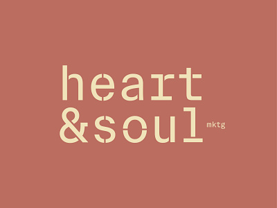 Heart & Soul Logo brand branding design graphic design logo logodesign logomark logotype typography