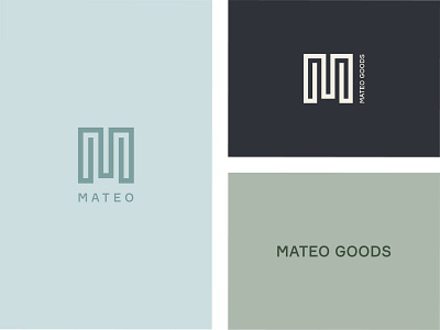 Mateo Goods Logo Variations and Icons brand branding design graphic design icon icon design icons minimalistic minimalistic icons typography