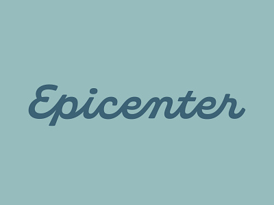 Epicenter Branding brand branding design graphic design logo logodesign logotype typography