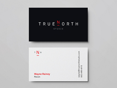 True North Studio Business Cards brand branding business card business card design business cards design graphic design logo logodesign logotype typography