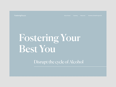 Fostering You Website design graphic design homepage typography web design webdesign website website design
