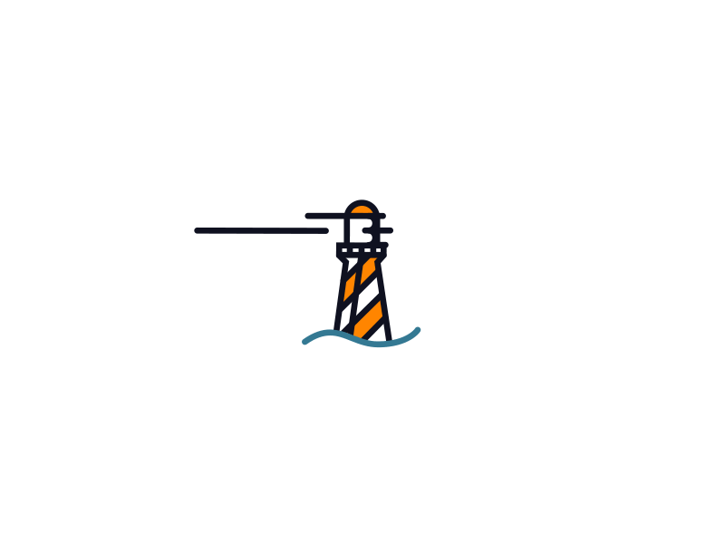 Beakinship Animation animation branding guide icon identity lighthouse logo logotype performance