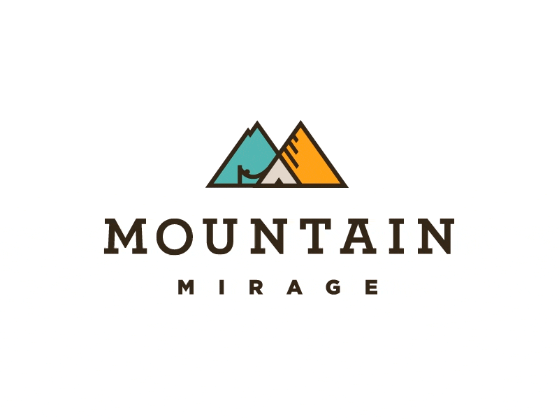 Mountain Mirage brand camping hammock icon logo mirage mountain nature outdoors
