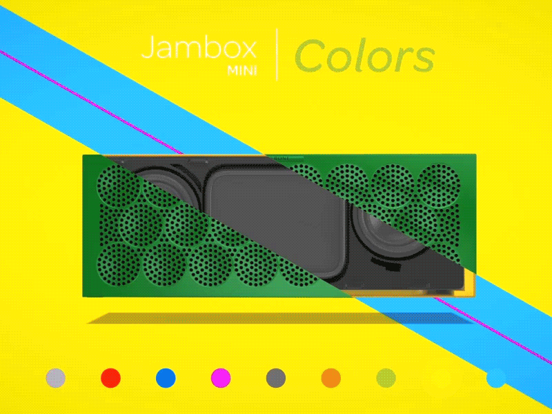 Jambox Mini 2d 3d animation bluetooth colors gif jambox motion speaker